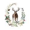 Vintage Christmas Metal Wall Decoration, Holiday Sticker Sign