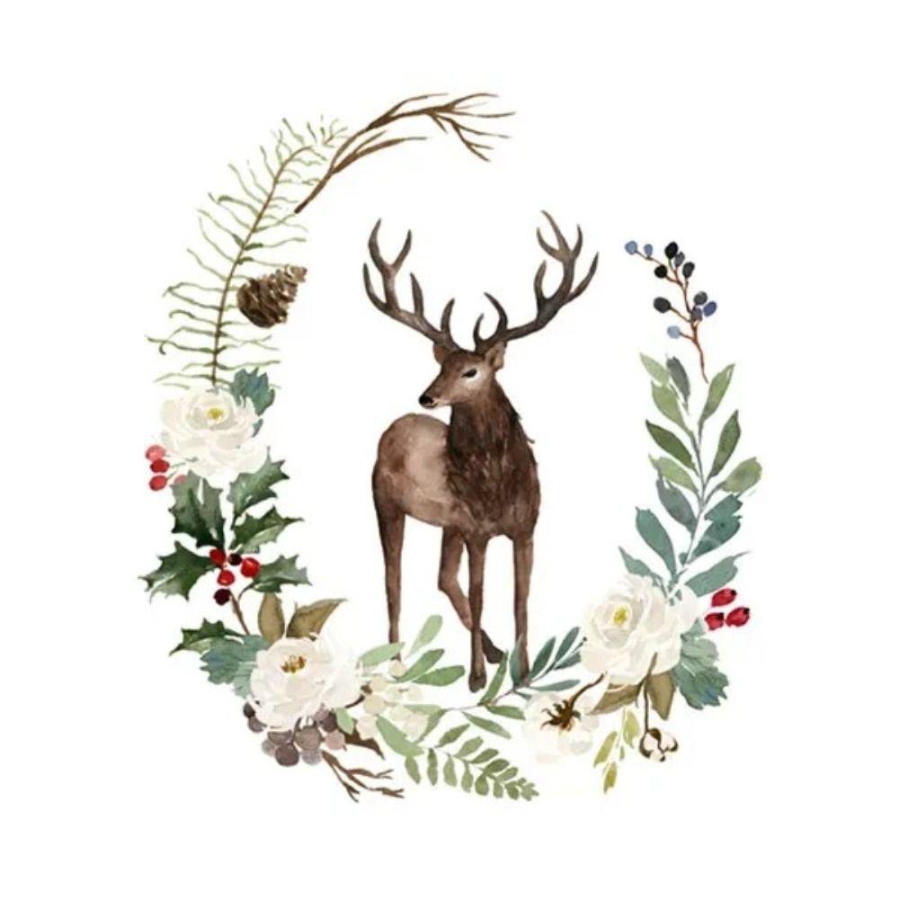 Vintage Christmas Metal Wall Decoration, Holiday Sticker Sign