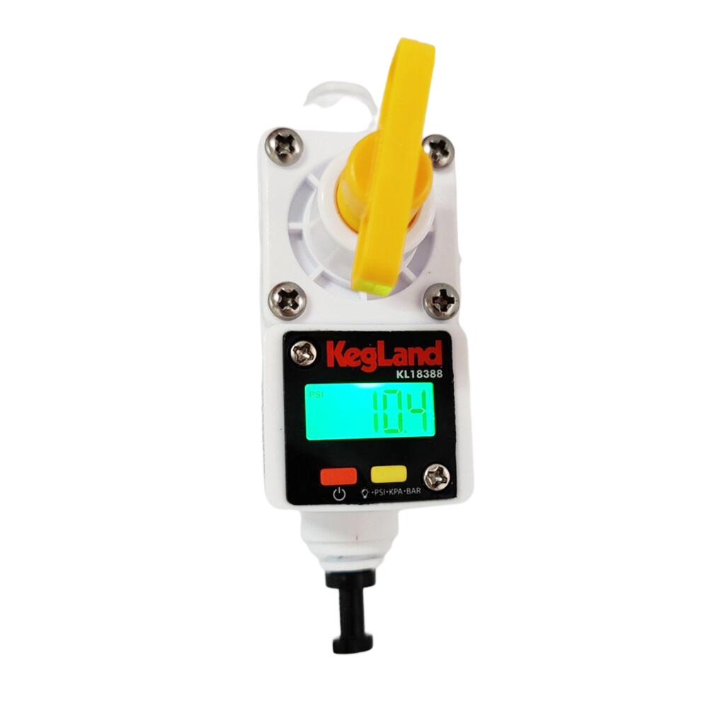 KegLand 0-90/100psi Mini Digital Gauge 27mm X 27mm X 8mm Pressure Gauge Beer Home Brewing