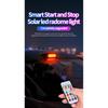 Solar Powered LED Car Roof LiDAR Decorative Cover Light Anti Rear End Collision Warning Flashing Navigation Light