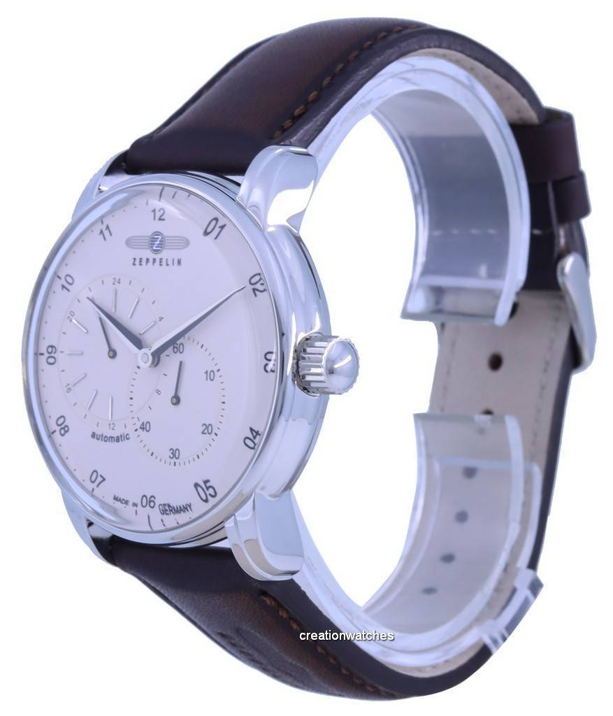 ZEPPELIN Neue Captain's Line Beige Zifferblatt Automatik 8662-5 86625 Herrenuhr