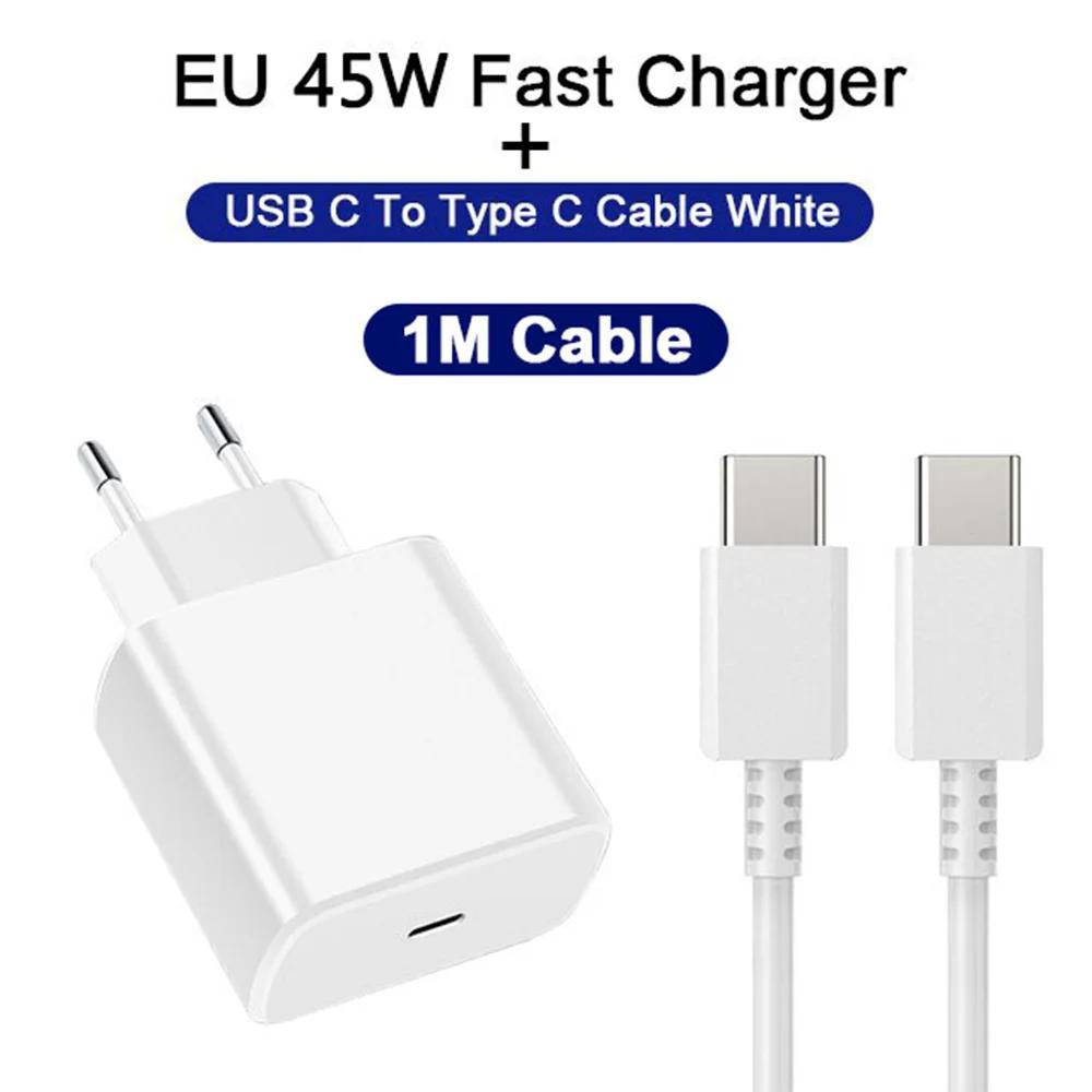 Plug Carregador de Celular USB-C de 45W Plug de Carregamento Rápido Adaptador Carregador de Celular Adequado Para Celular Tablet Plug de Carregamento Rápido