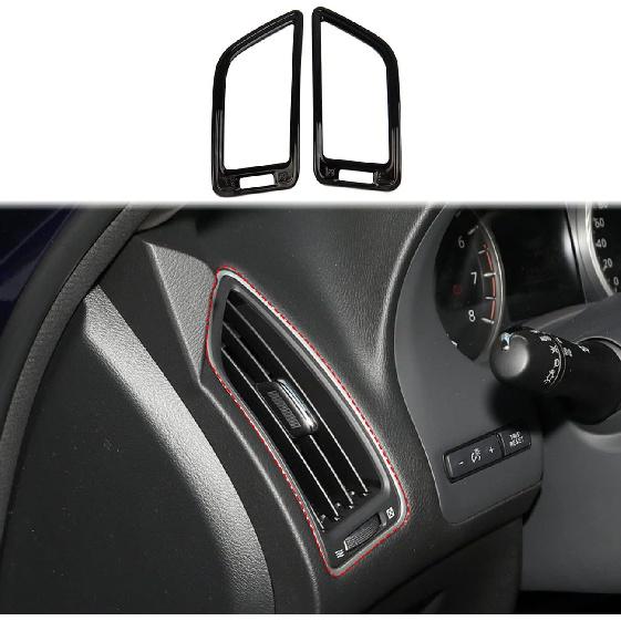 Dashboard Side Air Vent AC Outlet Cover Trim for Infiniti Q50 2014-2024 Q60 2017-2022 (Carbon Fiber Pattern)
