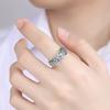 Rotatable S925 Silver Ring for Men Vintage Retro Stars Auspicious Cloud Couple Band Women Index Finger Accessories