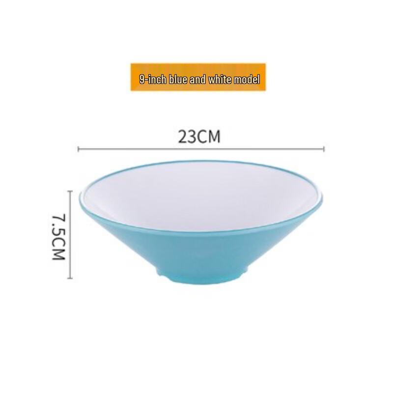 Durable A5 Melamine Two-Tone Noodle Soup Bowl
