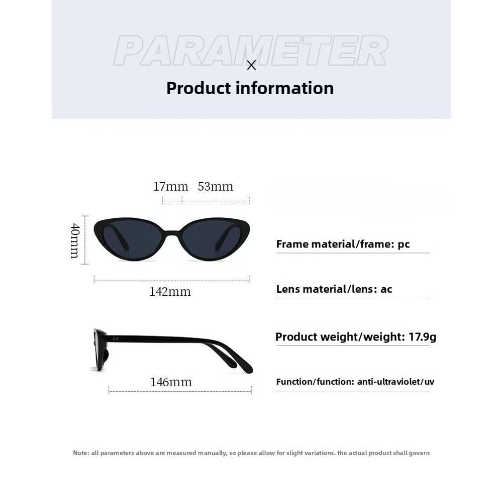 Sophisticated Women's Fashion Cat-eye Myopia Glasses with American Retro Style and Ladylike Look Sunglasses Street Photography