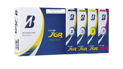 BRIDGESTONE Golf Ball TOUR B JGR 2023 Model 12 Balls Pack X 3 Pearl White X 3 Yellow X 3 Pearl Pink X 3 J3MX Multi-Color (White Balls, Balls, Balls,