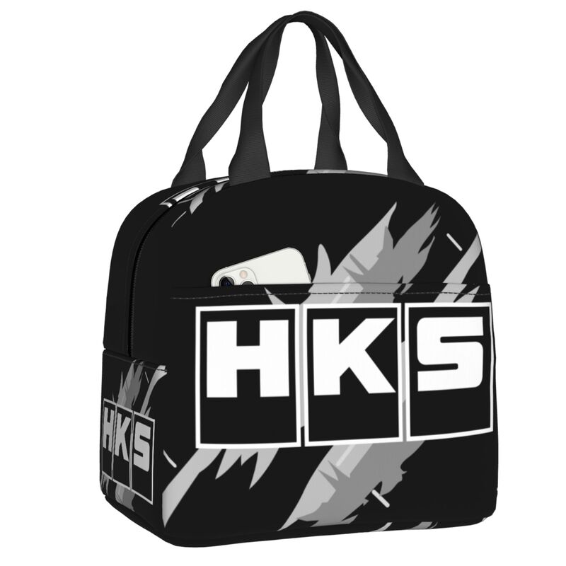 Custom H-HKSES CLK Insulated Lunch Tote Bag for Women Portable Thermal Cooler Food Lunch Box Kids School Children