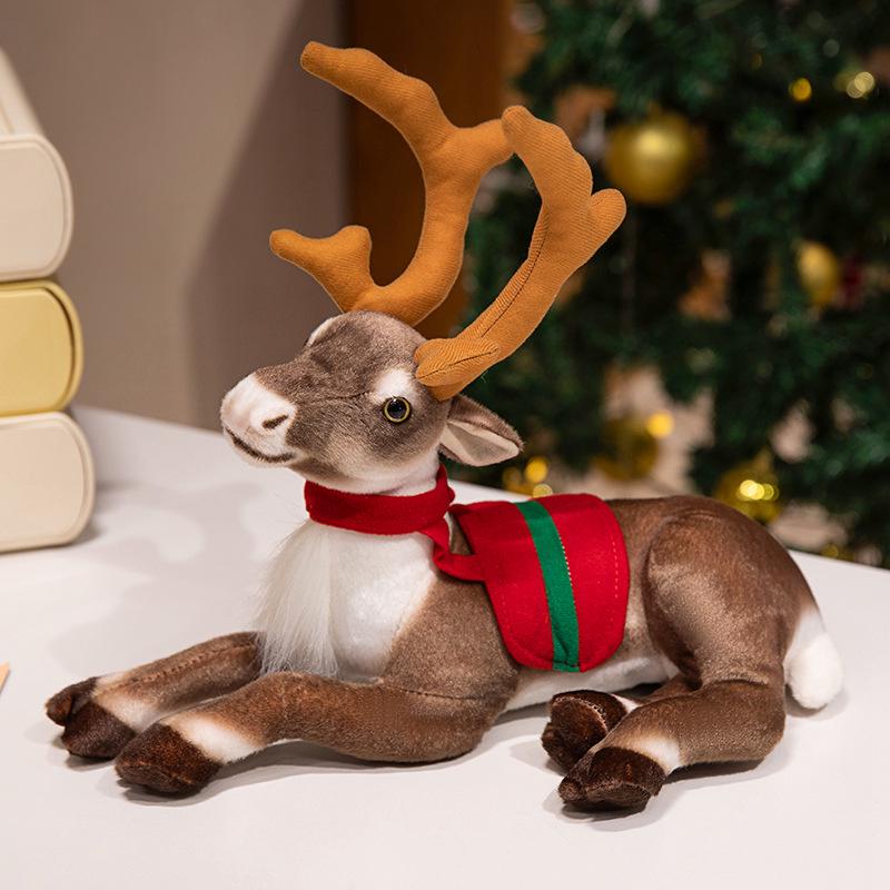 Adorable Moose & Reindeer Plush Toy - Christmas Deer Doll for Kids