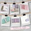 LINAXYZ Mini Binder for Trading Card Korean ID Membership and Refills White Moss 3-Ring Cards, Collectibles, Holders, Instax, Badges, Favorites,