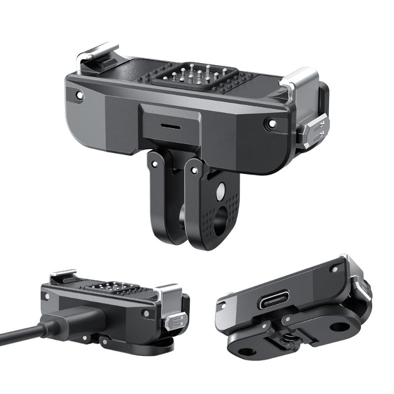 Magnetic Quick Release Mount for Camera Nylon Base with Charging Port Multiple Angle Adjustment