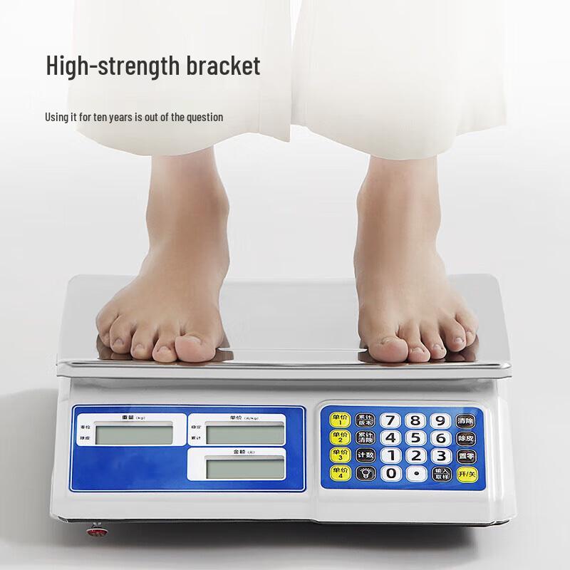 Deli 30kg Commerciële Digitale Platformweegschaal (CN-versie)