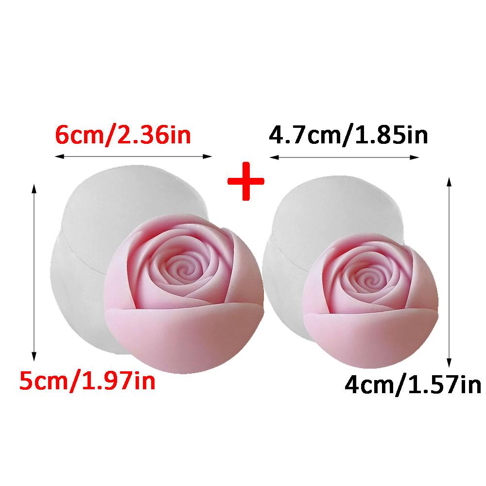 Multi Size Rose Bud Candle Silicone Moulds Stack Flower Resin Making Tools Plant Gypsum Birthday Party Decor Mother’s Day Gifts