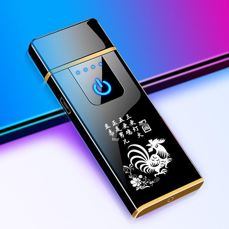 Windproof Zodiac Engraved Electronic Lighter – Unique Gift for Boyfriend