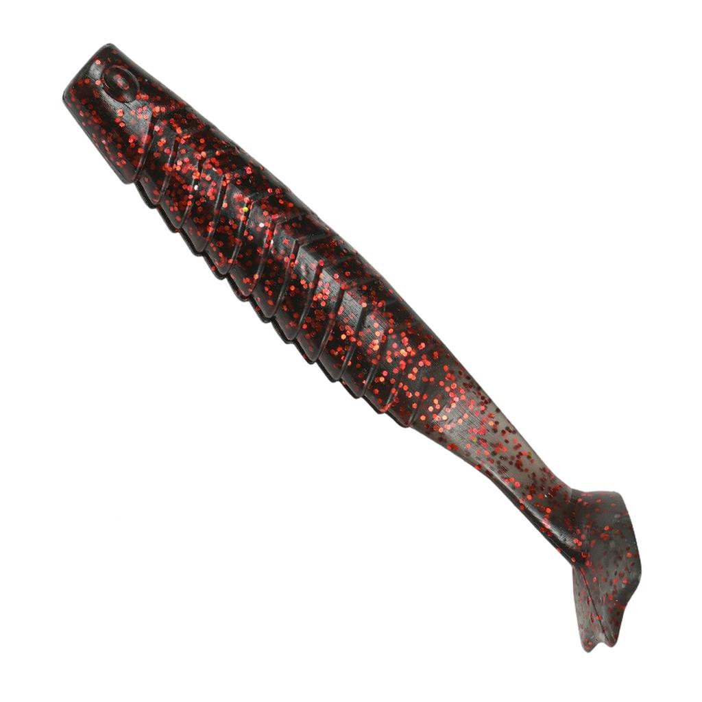 10 Pcs 6.5cm Foot T-tail Soft - Bicolor for Bass