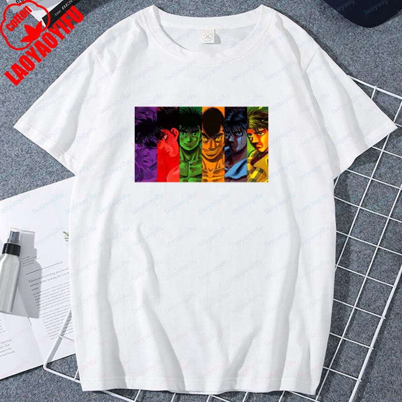 Japanese KBG Hajime No Ippo Vintage Printed Tshirt Harajuku Anime Unisex Cotton Tee New TEE TSHIRT Retro Womens Cartoon Tops