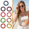 3D Fruit Resin Fruit Bracelet Elastic Rope Cartoon Bracelet Y2K Fruit Beaded Bracelet  Summer
