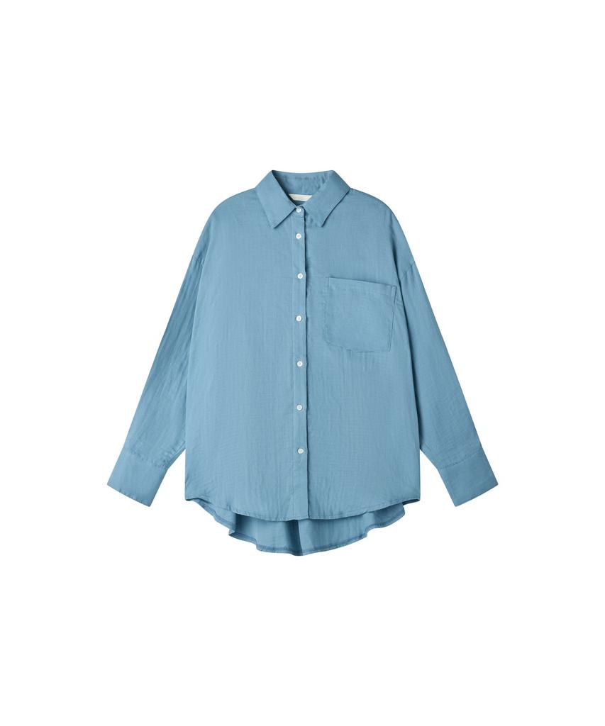 KINGKIM Label Lounge Shirt - Sky Blue