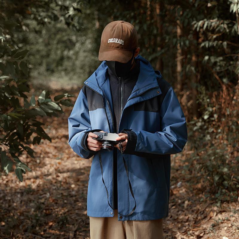 

Парная куртка мужская и женская 2024 новая уличная три-в-одном осенне-зимняя куртка ветрозащитная куртка 3XL