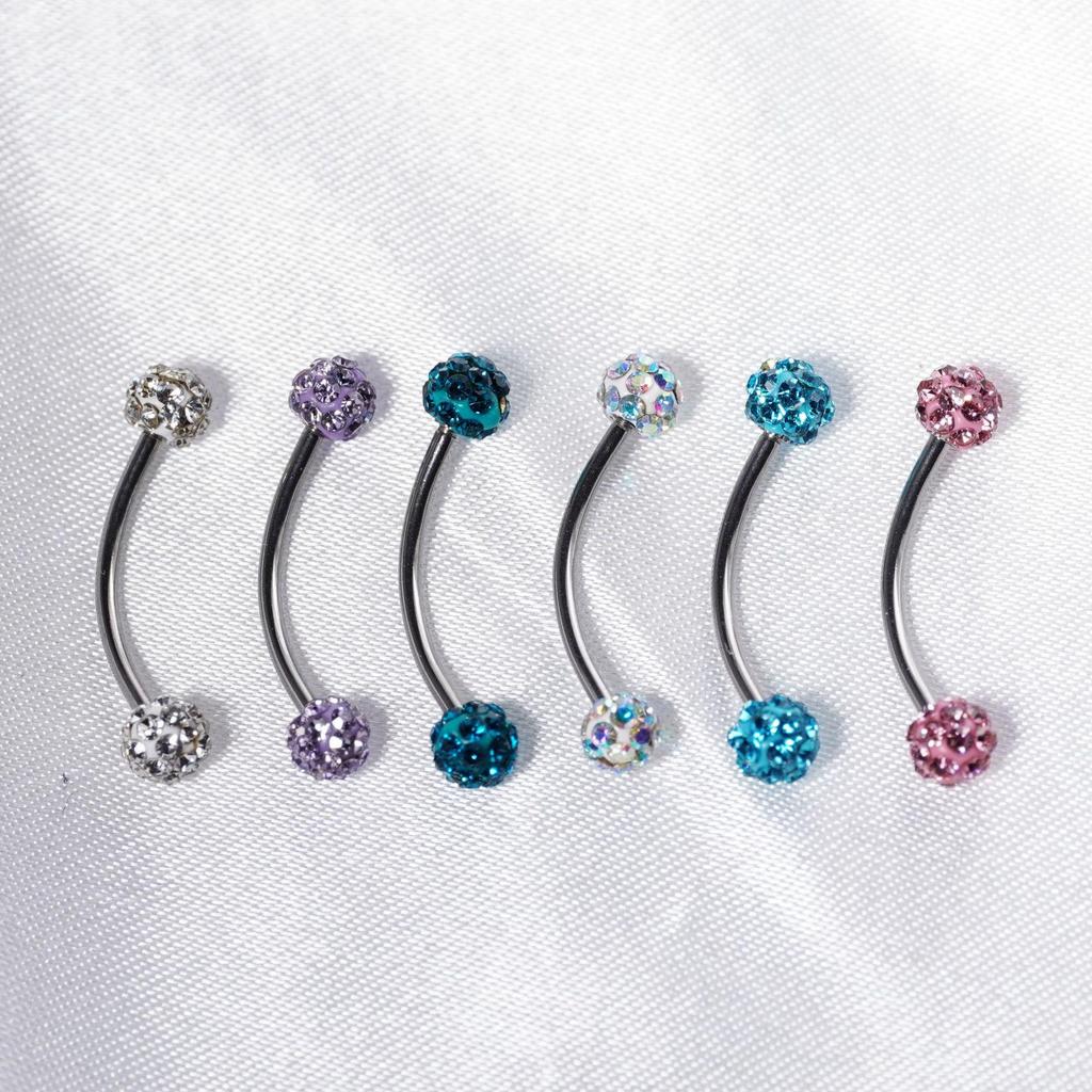 Edelstahl Flash Augenbrauen- und Lippenpiercing Schmuck