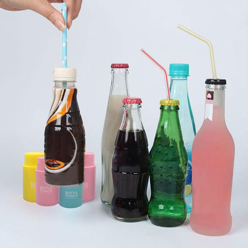 1 Pezzo Mini Apribottiglie Trapano Acqua Strumenti Punch Bevande Tappo Bottiglia Fora Tappo Per Cannuccia Per Festa Colore Casuale