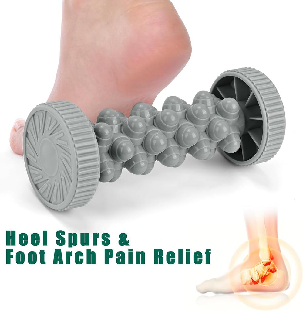 Manual Deep Tissue Foot Roller Massager for Plantar Fasciitis Relief Pain Relief Circulation Reflexology Therapy