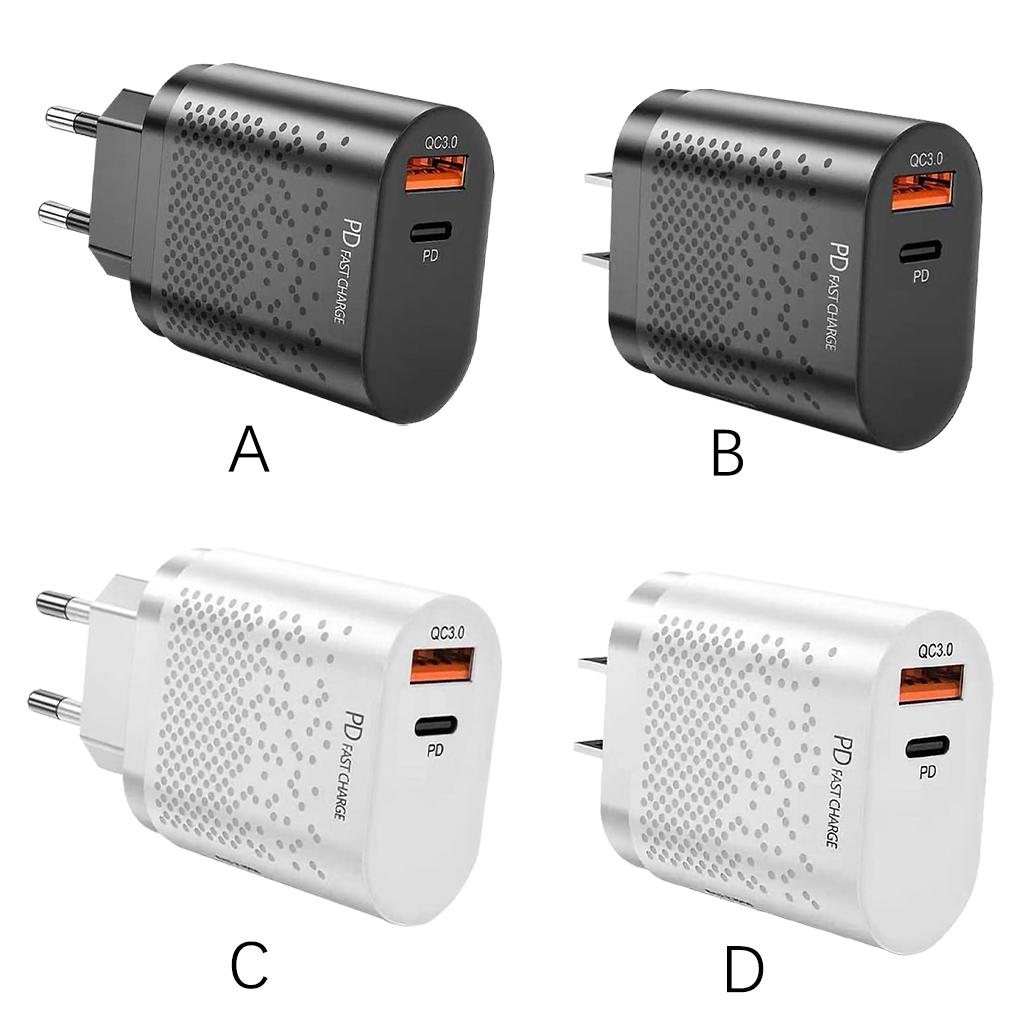20W QC 3\.0 Dual USB Fast Charger Support Fast Charge Portable USB Type\-C Charger QC 3\.0 For for