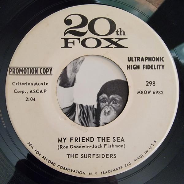

7inch Record SURFSIDERS - My Friend The Sea / The Donkey s Ta 298PROMO 20th Fox Canada Pop Used