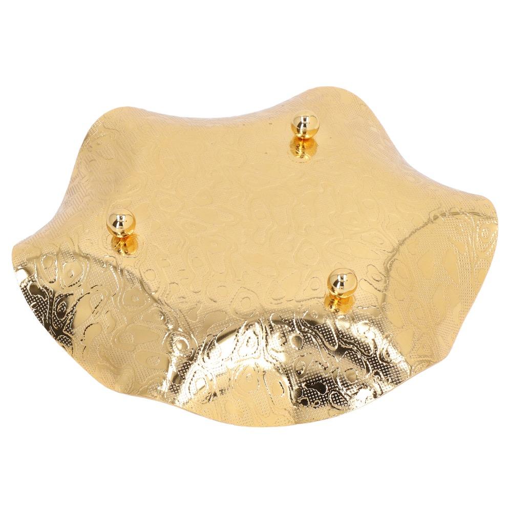 Smooth Surfaces Gold Fruit Bowl Gold Decorative Tray Fruit Bowls Fruit Basket For Kitchen