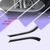 2PCS For Ford Mustang 15-19 Carbon Fiber Front Door Handle Panel Trim Sticker-C