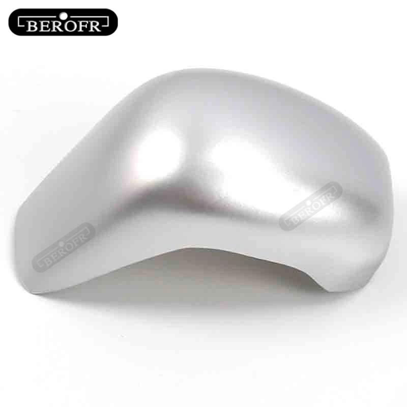 For Roewe RX5 ABS Gear Shifter Gear Protector Head Cover Car Gear Head Shift Knob Handle Cover Trim Sticker Matte silver