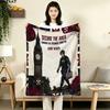 1PC Resident Evil Patterned Flannel Blanket Suitable For All Seasons For Home Decor Warmth And Comfort Gifts Holiday Present