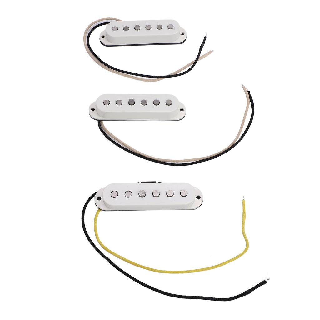 3 Pieces Guitar Pickup Set Bridge Middle and Neck Pickups Replacement 6 String Electric Guitar