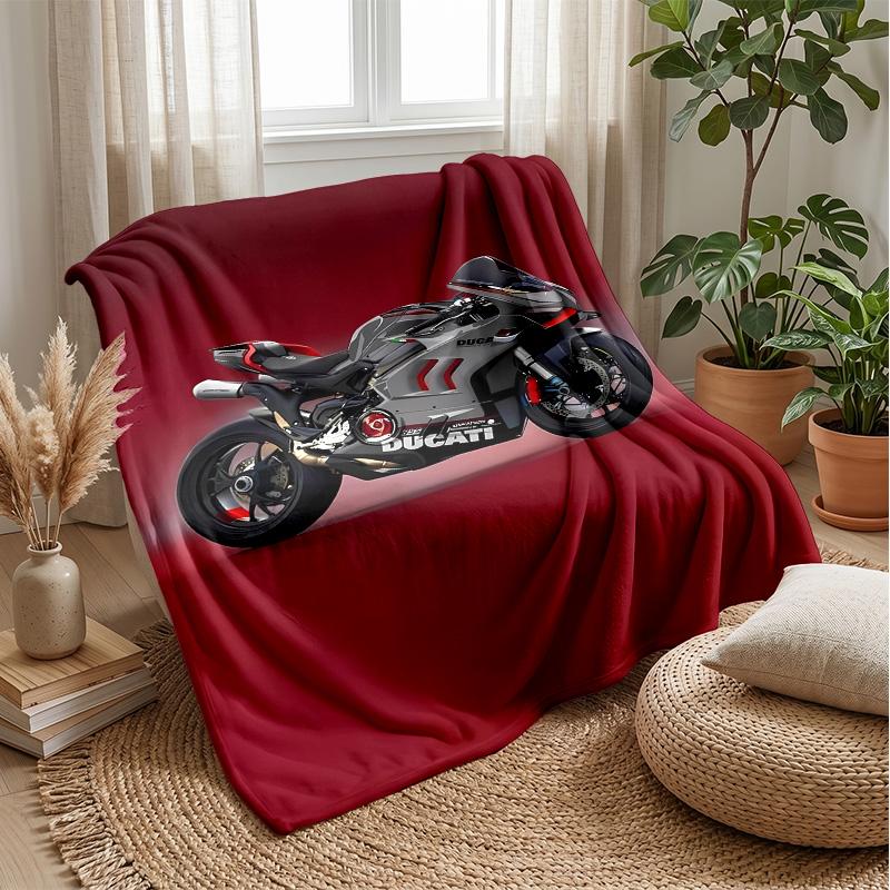 motorcycle KRM DUKE Theme blanket Soft Flannel Blanket Plush Throw Blanket Cozy Sofa Bed Blanket for Home Decor