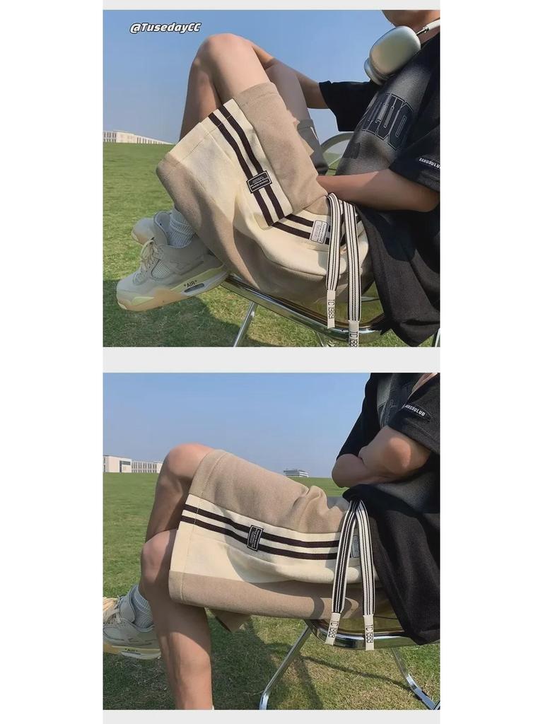 Men's Summer Fashion Loose Basketball Shorts - Casual Beach Sports Style for Teens