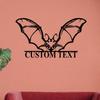 Halloween Bat Metal Wall Art, Cute Nursery Decor, Kids Room Gift, Hanging Home Decor