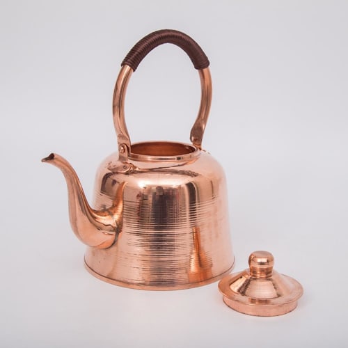 NIGOE Copper Kettle, Pure Copper, Handmade Copper Teapot, Pure Copper Coffee Pot, Large Capacity, Traditional Craft, Handmade, Direct Heat Safe, Suita