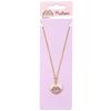 Pusheen the Cat Pink and Gold Heart Necklace