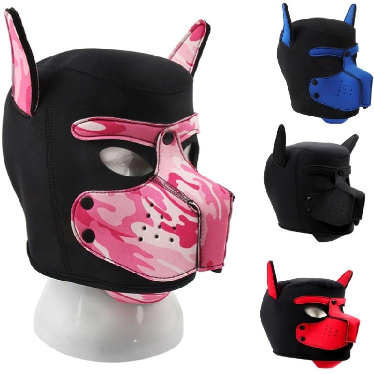 Halloween Hundegesichtsmaske Für Damen Herren Cosplay Partys Maskenballmaske Hund Cosplay Kopfbedeckung Ganzkopf Hundegesichtsmaske