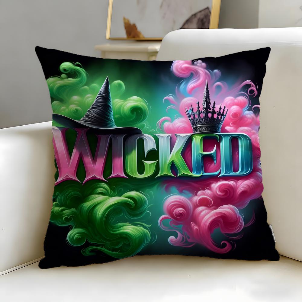 Fashion WWickedew Cushion Cover Stylish Washable Pillow Cover Ideal for Couch Bedroom Car Decoration