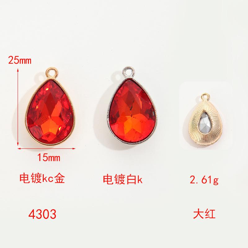 Simple Collarbone Chain Bracelet Alloy Diy Accessories Versatile Handmade Water Drop Pendant Diy Accessories