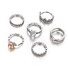 Accessories, Vintage Zircon Gemstone Ring Set 6-Piece Ring White Gemstone Ring