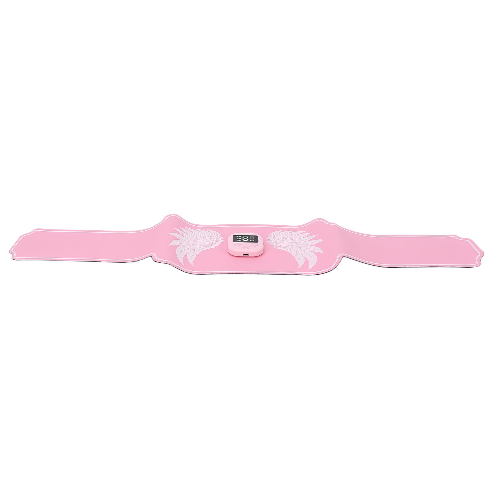 Пояс для мышц живота, электрический стимулятор мышц, пояс для тренировки талии, розовый