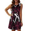 European and American New Summer Round Neck Sleeveless Dress Sexy Fashion Printed Women's Dress