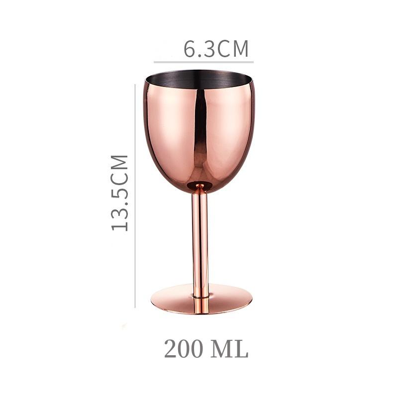 Stainless Steel Red Wine Glass, Single Layer Goblet, Large Capacity, Drum Shaped, Drop-resistant Wine Glass, 250ml, Agave Cup