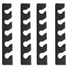 ABWR-4X Wooden Hat Hanger For Baseball Cap Home Decor Space-Saving Wooden Organizer With Display Shelf Black