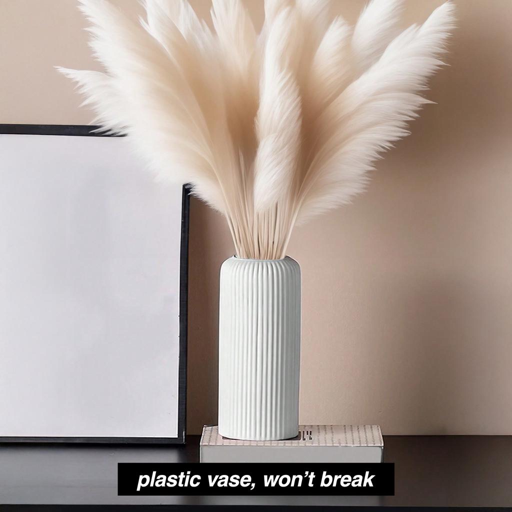 1pc Plastic Flower Vase, Unbreakable Vases Creative Home Decoration for Wedding Party Festival