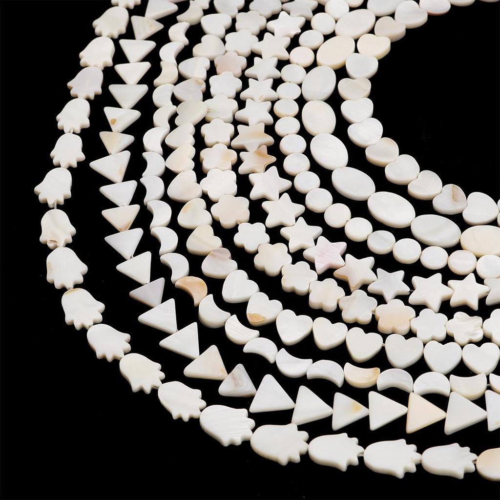22-115Pcs Natural Freshwater Shellfish Geometry Beads For DIY Necklace Bracelet Earrings Jewelry Making