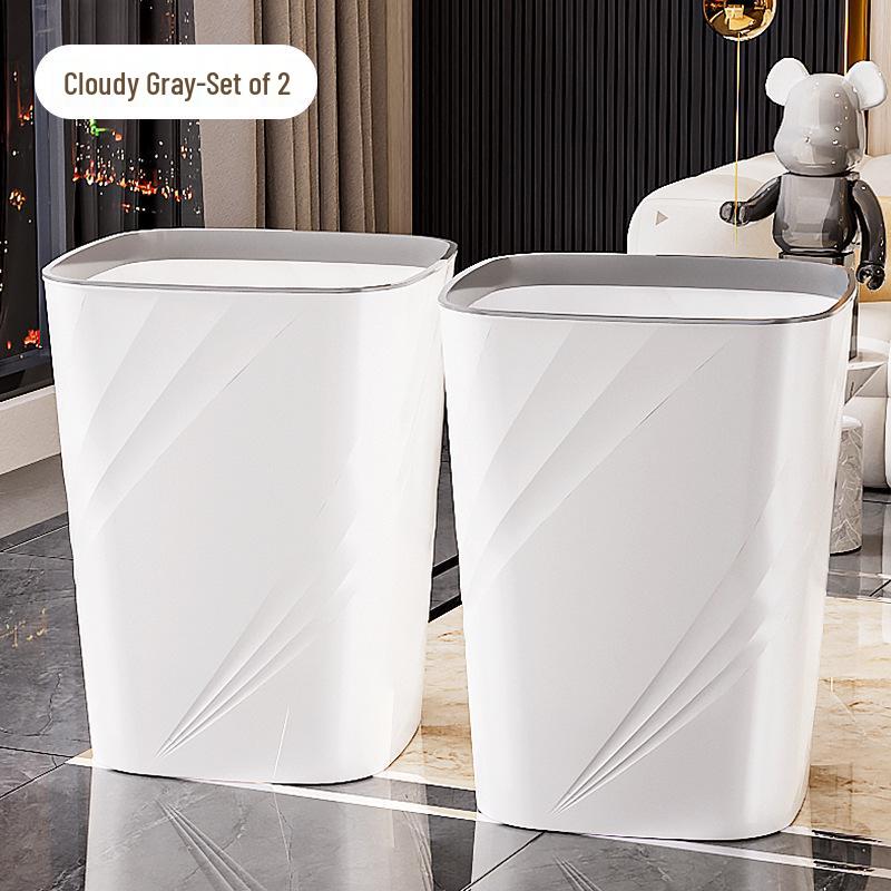 High-End Large Capacity Trash Can for Living Room, Bathroom, Bedroom, Kitchen, Dorm, and Office
