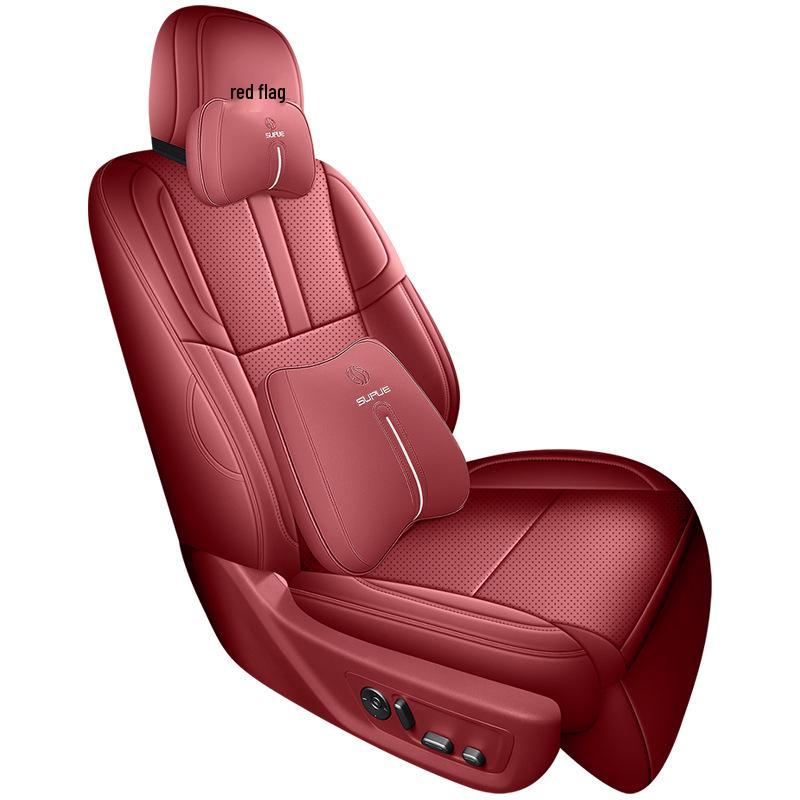 All-Season Leather Seat Covers for 26 Hongqi HS6 PHEV Models: Fully Enclosed, Universal Fit